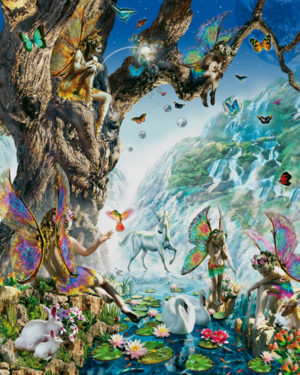Adrian Chesterman - Fairy Falls Mini Poster