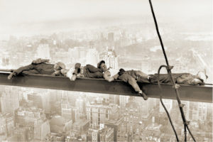 Men Asleep On A Girder 1932 Poster