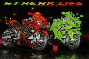 Streak Life Motorbike Poster