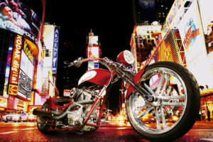Midnight Rider Motorbike Poster