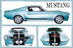 Fabulous Mustang Car Poster