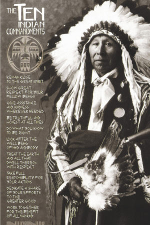 Native American Ten Commandments II Poster