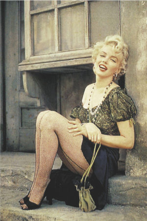 Marilyn Monroe Fishnet Stockings Poster