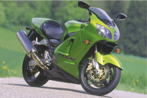 Green Power Kawasaki Motorbike Poster