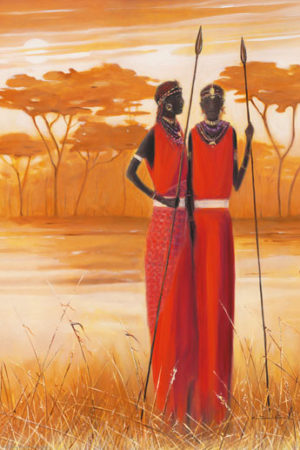 African Style Massi Poster