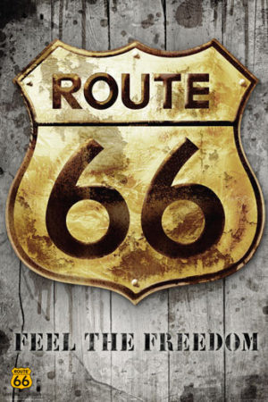 Route 66 Golden Sign