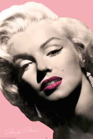 Marilyn Monroe Pink Lips Poster