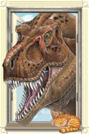 T-Rex Window Poster