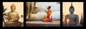 Spirituality Buddhism Triptych Photographic Print