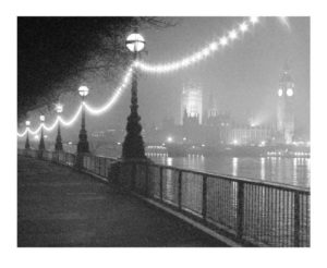 London River Thames By Night Photographic Print