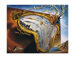 Salvador Dali -  Soft watch at the time of the first explosion Art Print