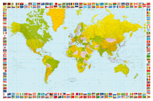 Map Of The World Giant Art Print
