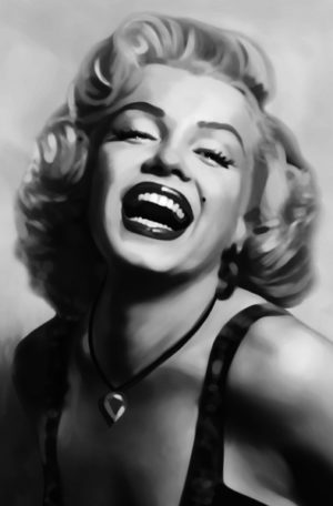 Marilyn Monroe Laugh Giant Art Print
