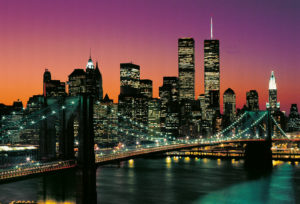 New York Twin Towers Brooklyn Bridge Manhattan Mural 8 PART
