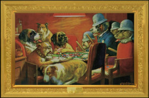 Cassius Marcellus Coolidge - Dogs Busted Poster