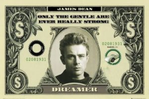 James Dean Dollar Bill Poster