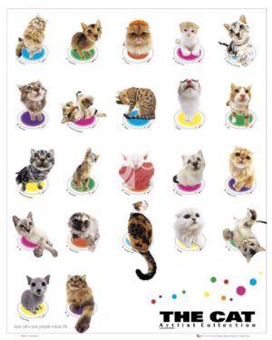 The Cat Colours Artlist Collection Mini Poster