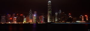 Hong Kong By Night Photographic Print