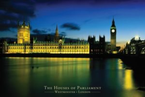 London The Houses Of Parliament Poster