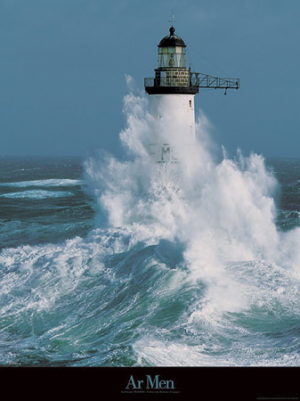Ar Men Lighthouse Colour Photographic Print