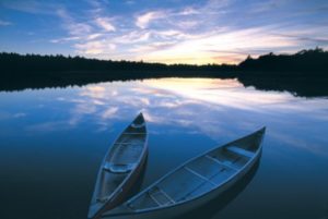 Tranquility Boat Poster