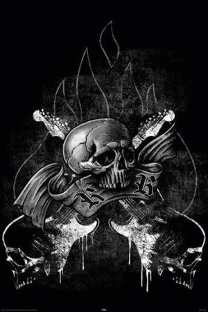 Art Worx - Rock and Roll Guitar Poster