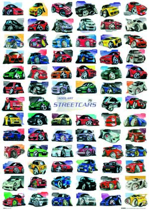 Koolart Street Cars Poster (Published 2005, some wear)
