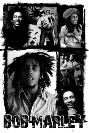 Bob Marley Photo Collage Poster