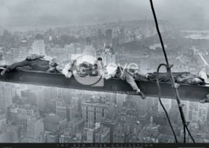 Men Asleep On A Girder 1932 Poster