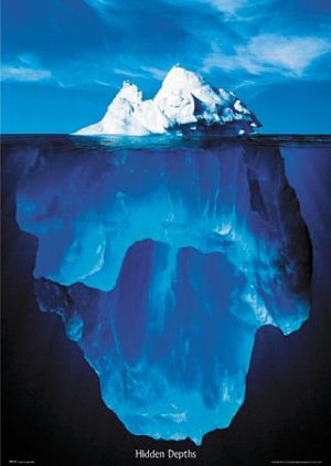 Hidden Depths Iceberg Poster