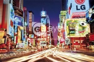 New York Times Square Adverts Poster