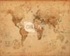 World Map Antique Style Mini Poster
