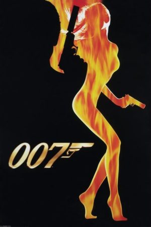 James Bond 007 Flame Girl Poster