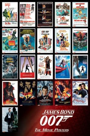 James Bond Movie Covers Dr No to Casino Royale Poster