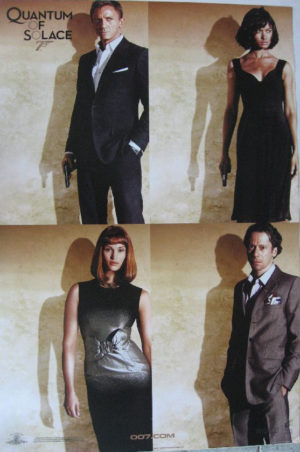 James Bond Quantum of Solace Quartet Poster