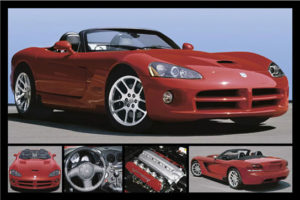 Dodge Viper SRT-10 Car Poster