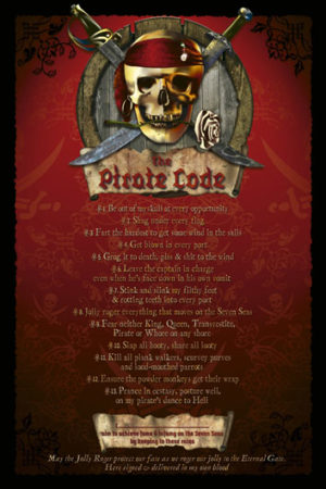 The Pirate Code Rude Poster