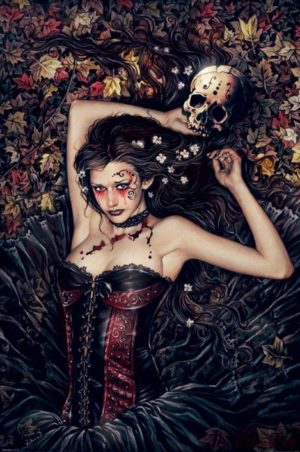 Victoria Frances - Skull Girl Poster (Published 2008, some wear)