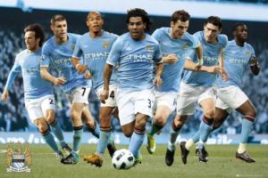 Manchester City Players 2010/2011 WINNERS FA CUP Poster