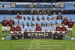 Manchester City Team 2010/2011 WINNERS FA CUP Poster