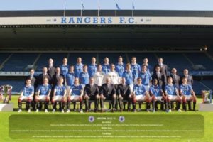 Rangers Team 2010/2011 WINNERS SCOTTISH PREMIER LEAGUE Poster