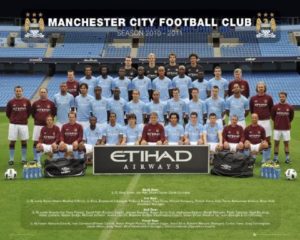 Manchester City Team 2010/2011 WINNERS FA CUP Mini Poster