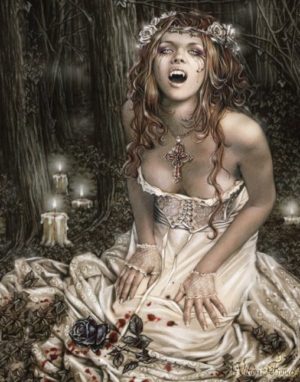 Victoria Francis Vampire Girl Mini Poster