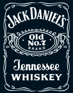 Jack Daniels Label Mini Poster