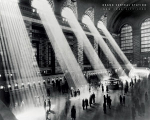 New York Grand Central Station Horizontal by Hal Moray Mini Poster