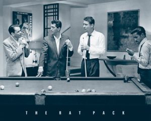 The Rat Pack Playing Pool Mini Poster