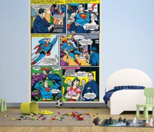 Superman Comic Wallpaper Wall Mural