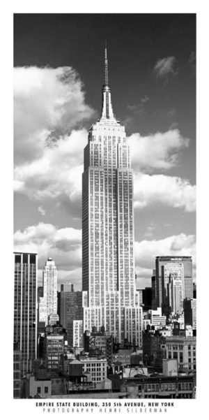 New York Empire State Building by Henri Silberman Photographic Print