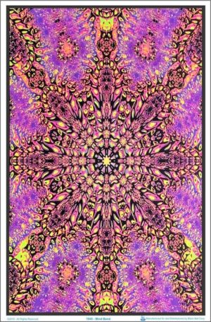Mind Bend Flocked Velvet Blacklight Poster