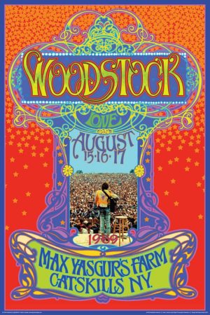 Woodstock Max Yasgur's Farm Poster